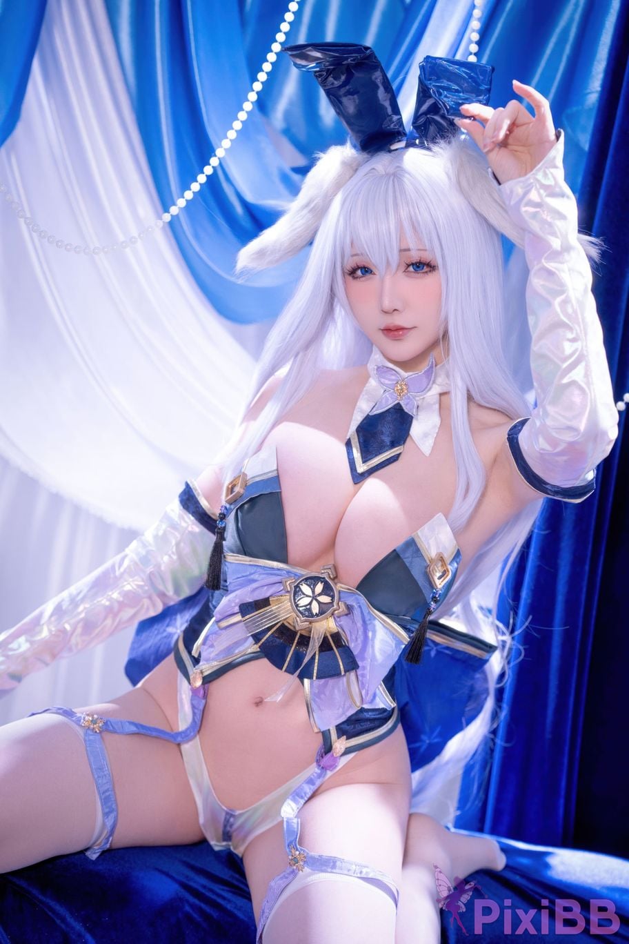 Cosplayer The star is late Hoshilily azur lane Shinano bunny girl PixiBB.COM 020