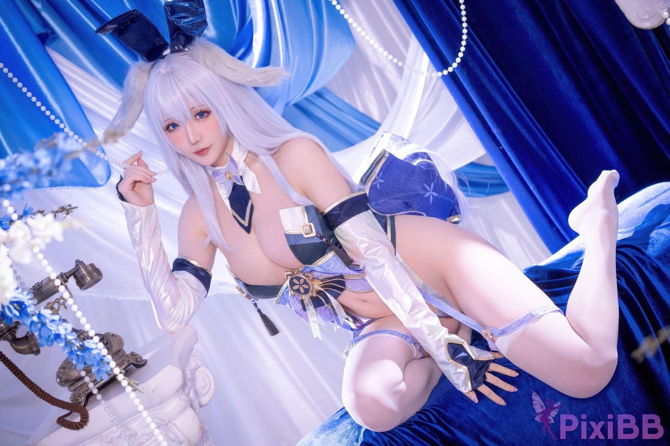 Cosplayer The star is late Hoshilily azur lane Shinano bunny girl PixiBB.COM 021
