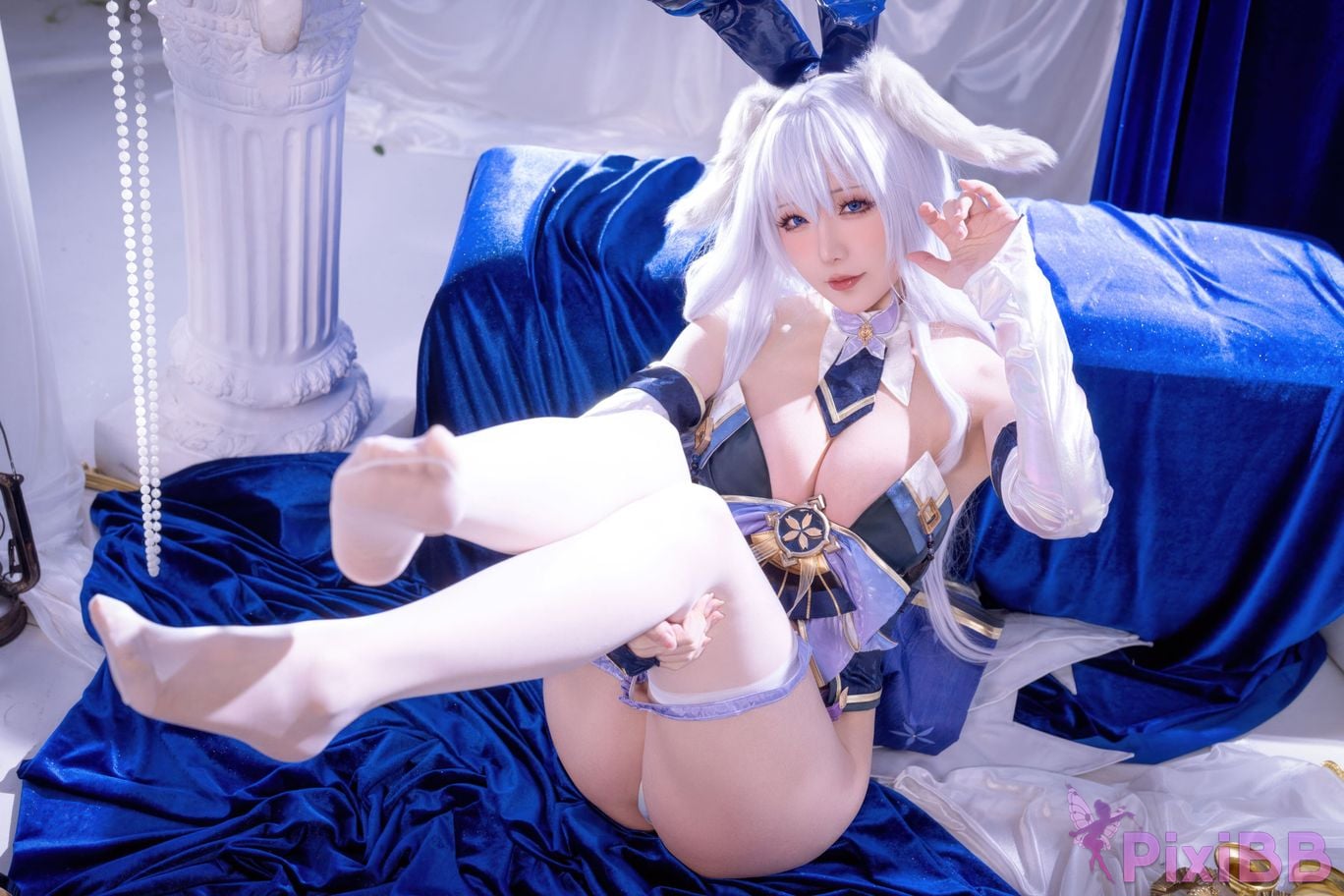 Cosplayer The star is late Hoshilily azur lane Shinano bunny girl PixiBB.COM 028