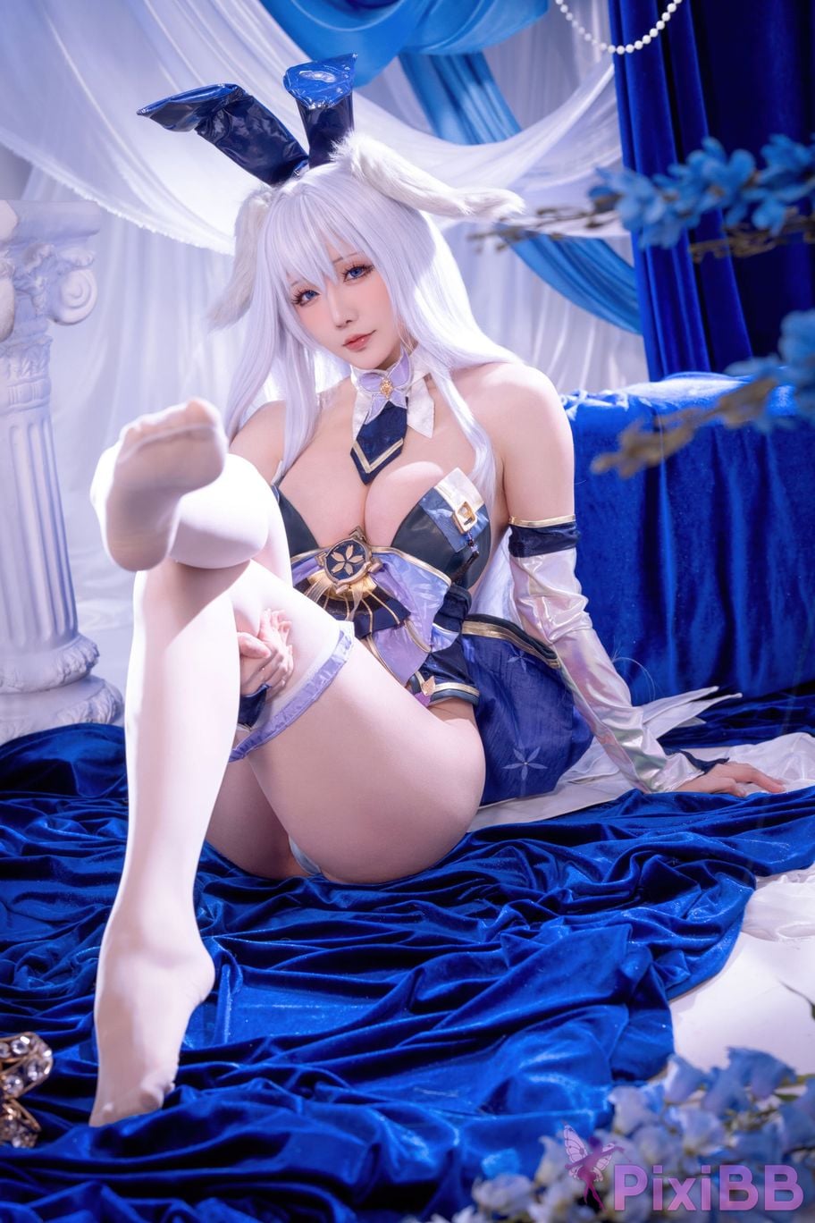 Cosplayer The star is late Hoshilily azur lane Shinano bunny girl PixiBB.COM 030