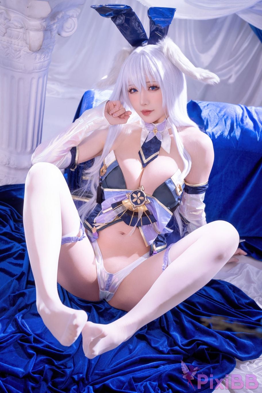 Cosplayer The star is late Hoshilily azur lane Shinano bunny girl PixiBB.COM 033