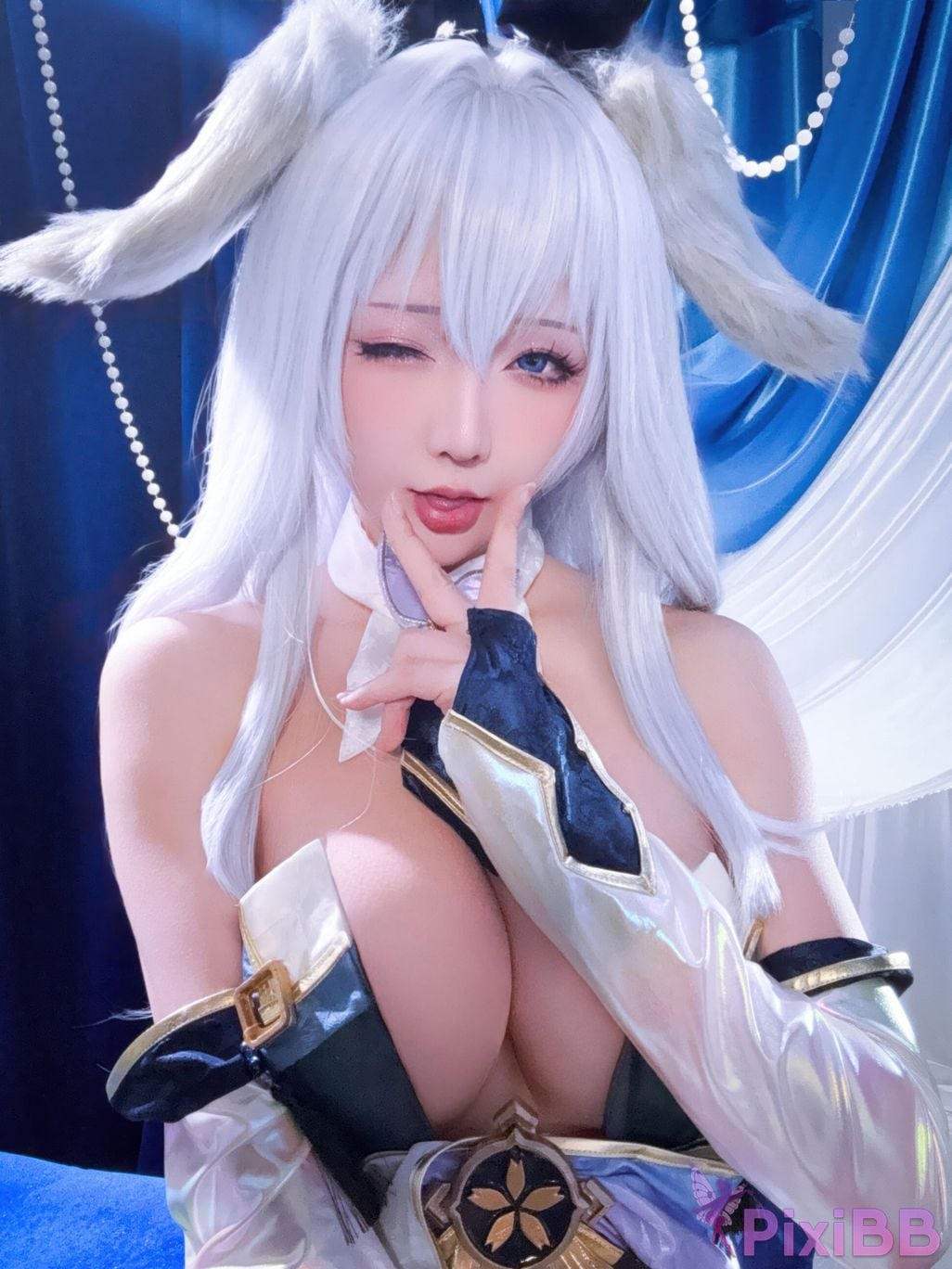 Cosplayer The star is late Hoshilily azur lane Shinano bunny girl PixiBB.COM 038