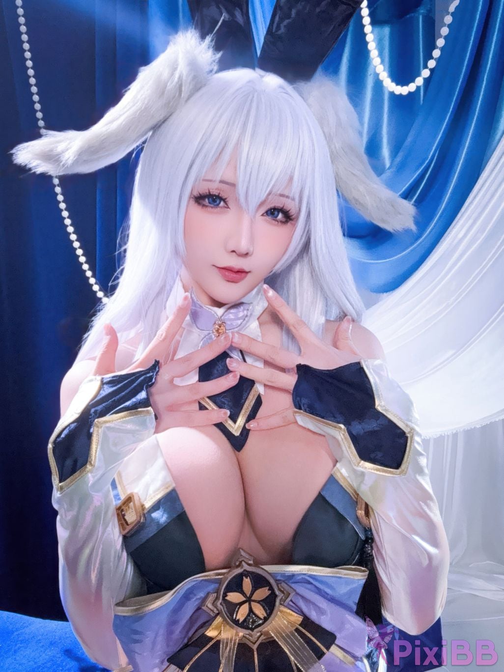Cosplayer The star is late Hoshilily azur lane Shinano bunny girl PixiBB.COM 040