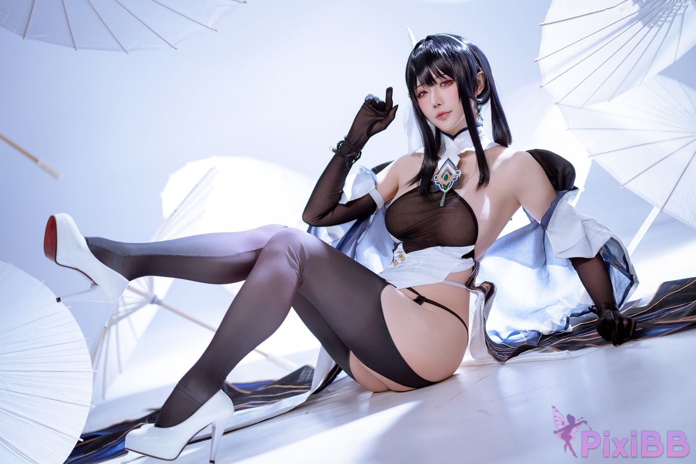 Cosplayer The star is late Hoshilily azur lane Zhenhai Reform PixiBB.COM 005