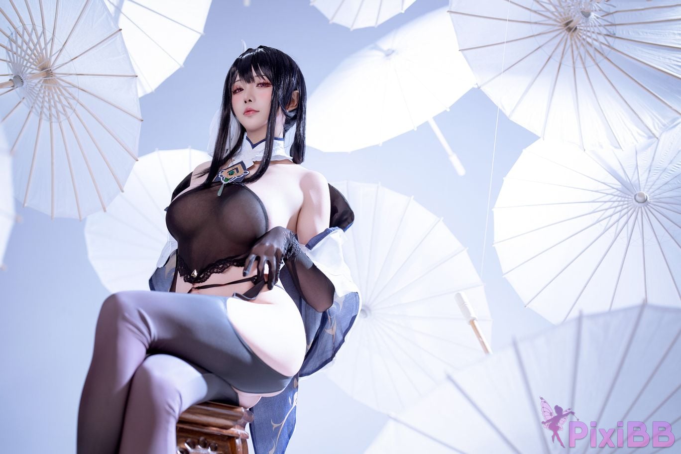 Cosplayer The star is late Hoshilily azur lane Zhenhai Reform PixiBB.COM 021