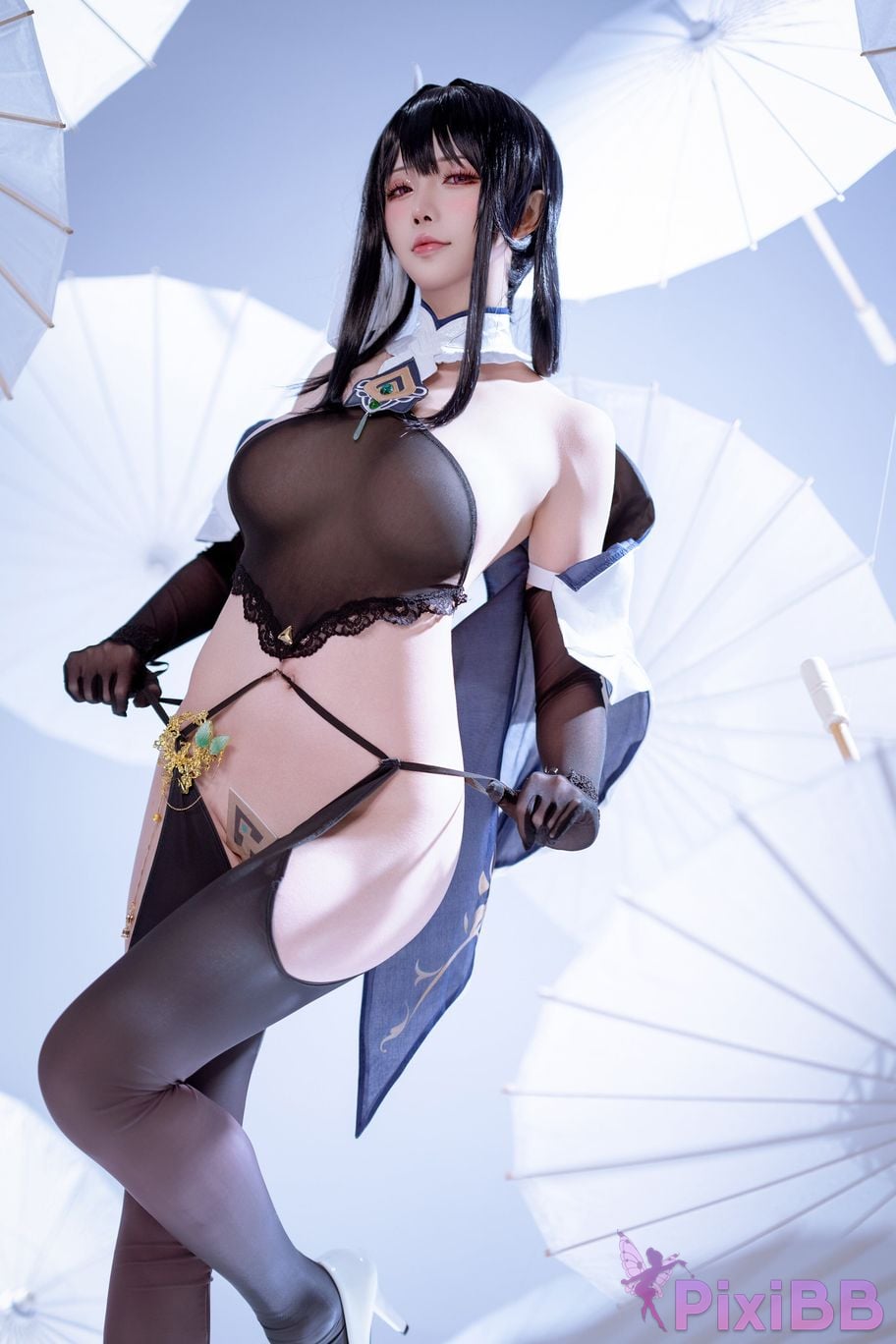 Cosplayer The star is late Hoshilily azur lane Zhenhai Reform PixiBB.COM 025