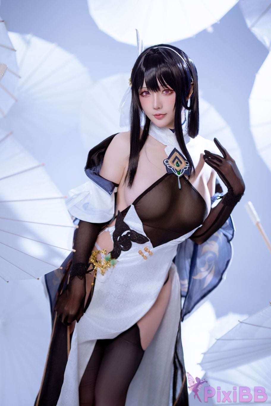 Cosplayer The star is late Hoshilily azur lane Zhenhai Reform PixiBB.COM 034