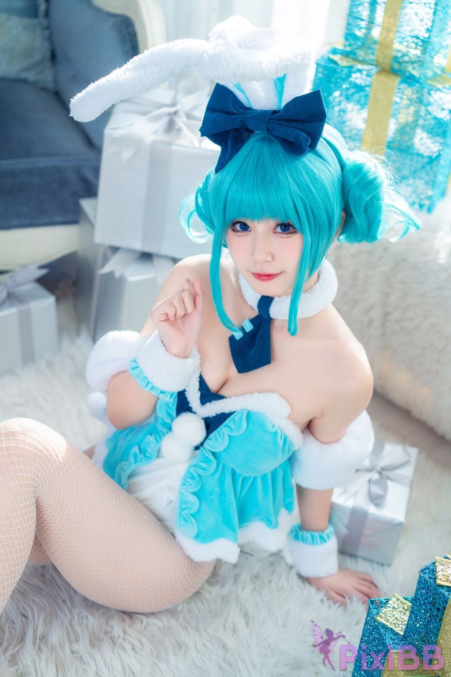 Cosplayer cat adult Hatsune White Rabbit x Cat Adult PixiBB.COM 005