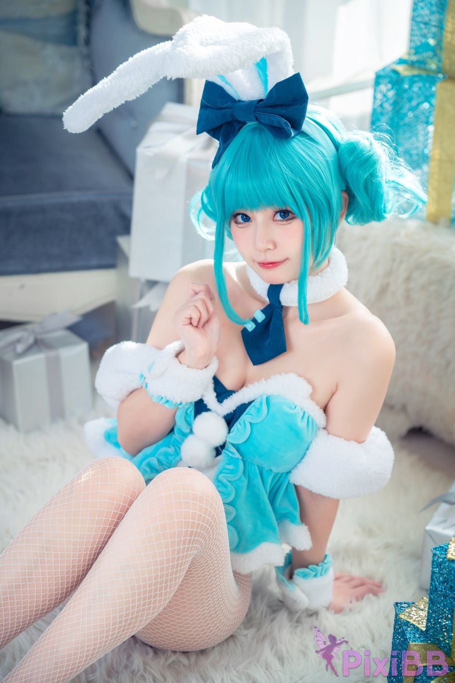 Cosplayer cat adult Hatsune White Rabbit x Cat Adult PixiBB.COM 007