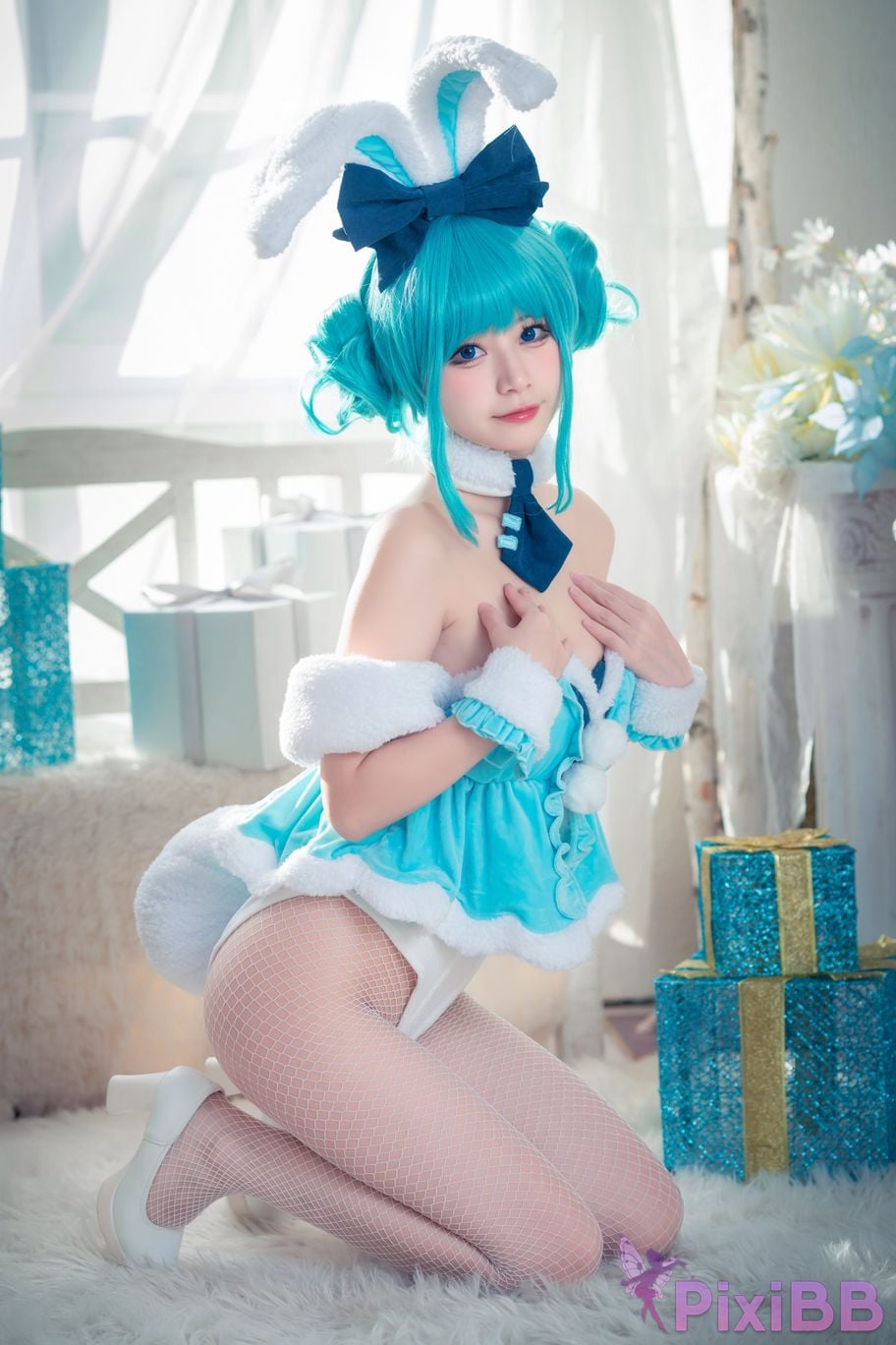 Cosplayer cat adult Hatsune White Rabbit x Cat Adult PixiBB.COM 008