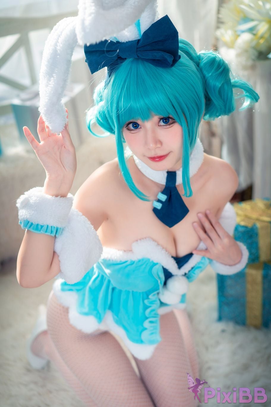 Cosplayer cat adult Hatsune White Rabbit x Cat Adult PixiBB.COM 011
