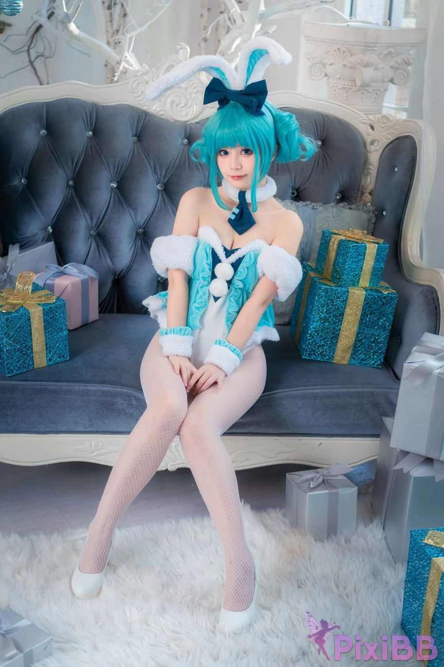 Cosplayer cat adult Hatsune White Rabbit x Cat Adult PixiBB.COM 024
