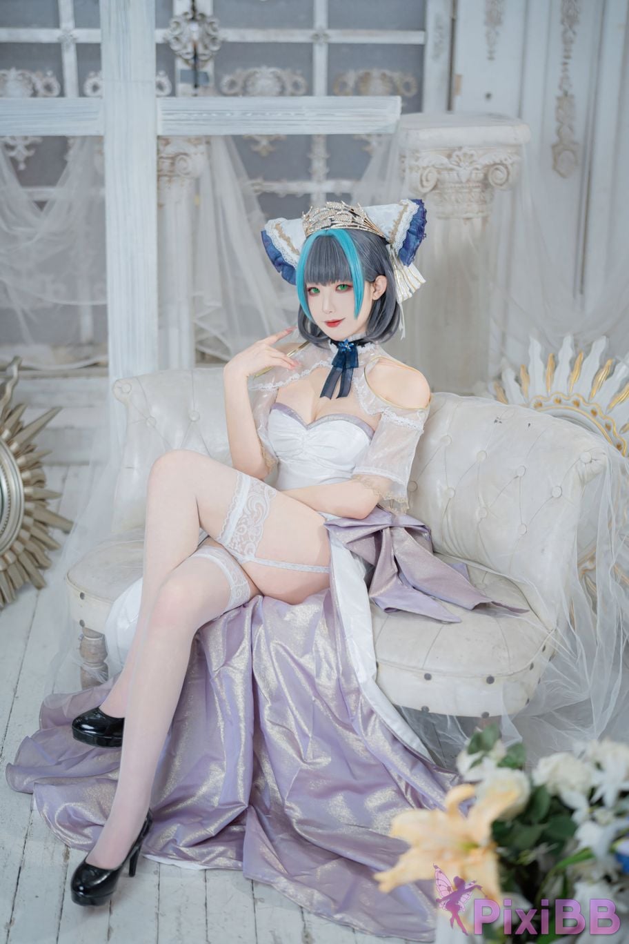 Cosplayer Fengjiang v azur lane Cheshire PixiBB.COM 001