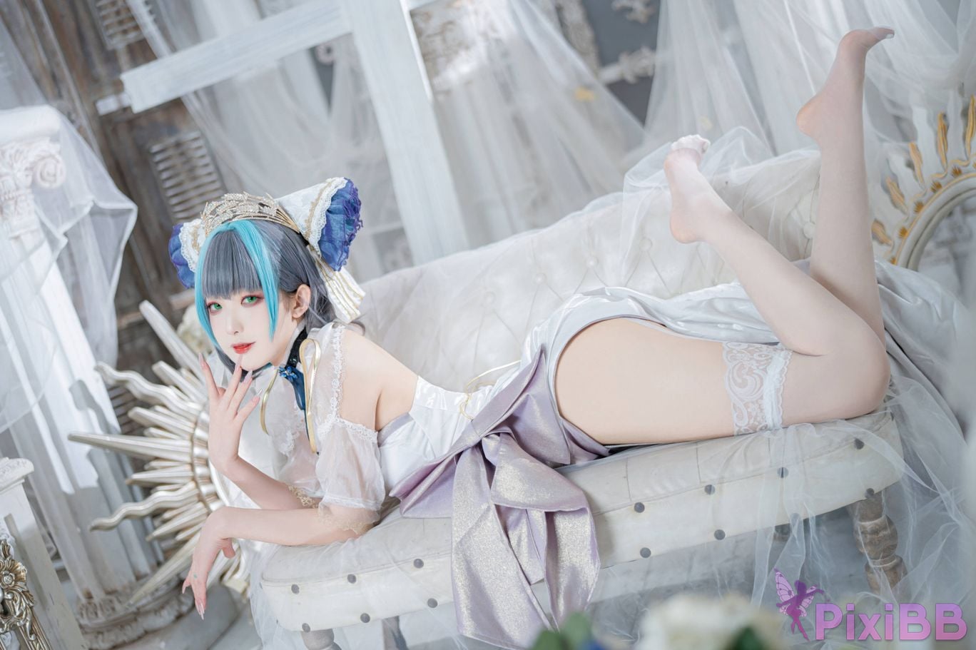 Cosplayer Fengjiang v azur lane Cheshire PixiBB.COM 002