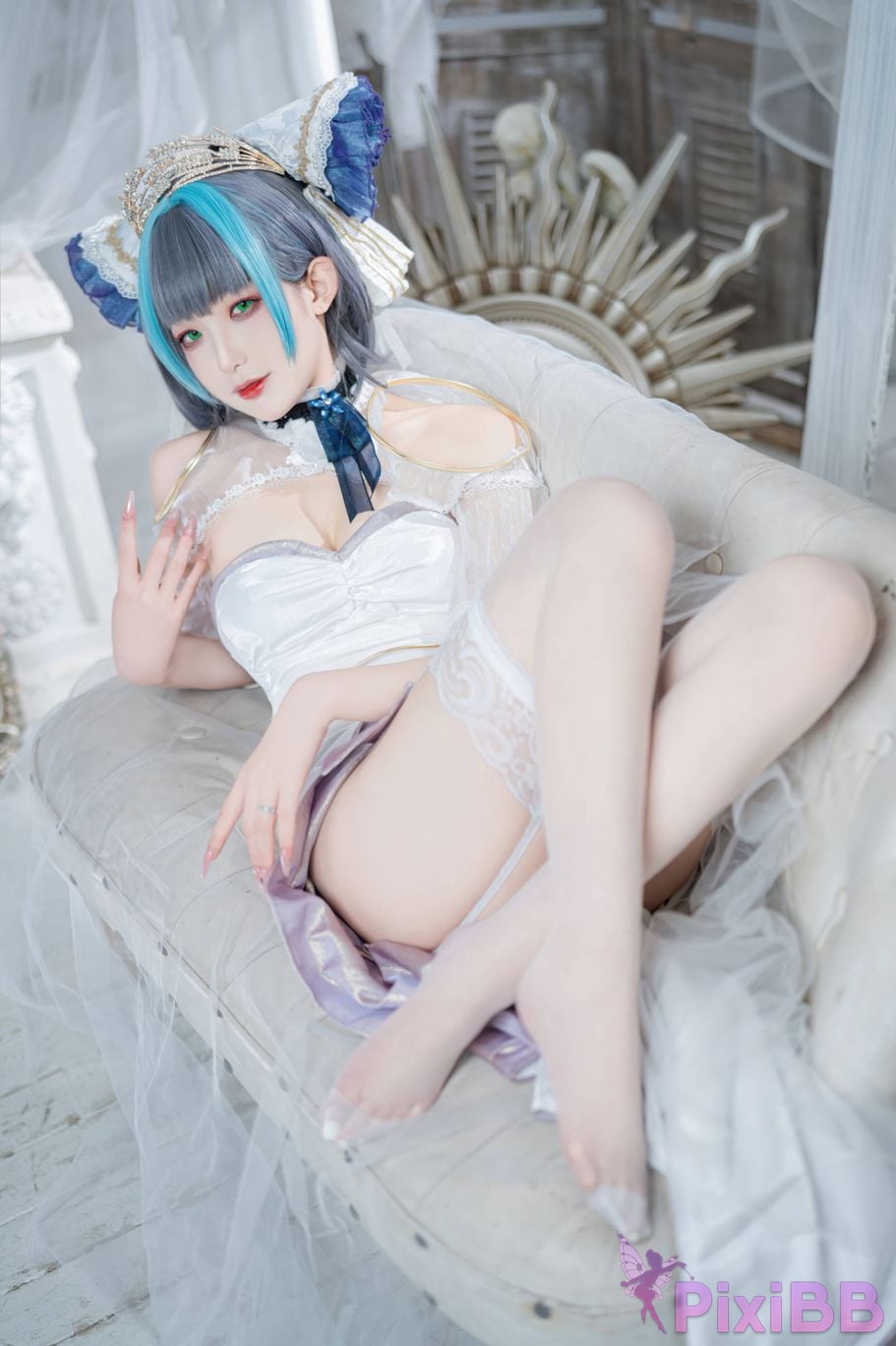 Cosplayer Fengjiang v azur lane Cheshire PixiBB.COM 004