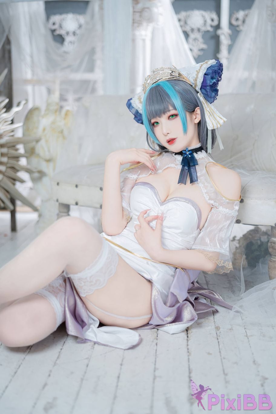 Cosplayer Fengjiang v azur lane Cheshire PixiBB.COM 006