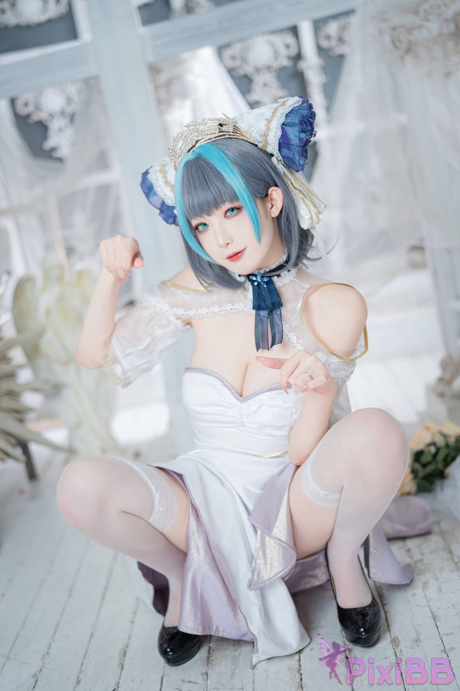 Cosplayer Fengjiang v azur lane Cheshire PixiBB.COM 007