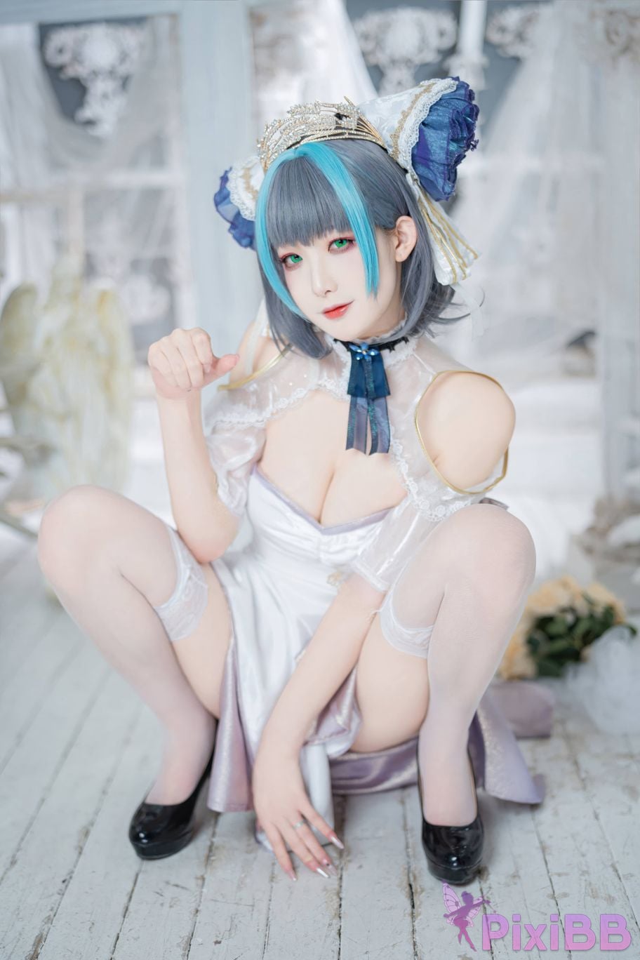 Cosplayer Fengjiang v azur lane Cheshire PixiBB.COM 008