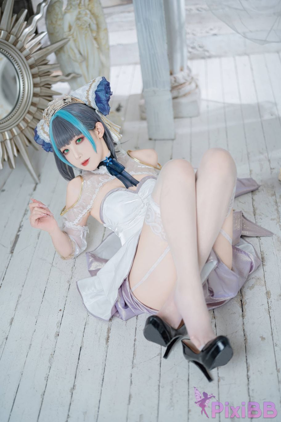 Cosplayer Fengjiang v azur lane Cheshire PixiBB.COM 009