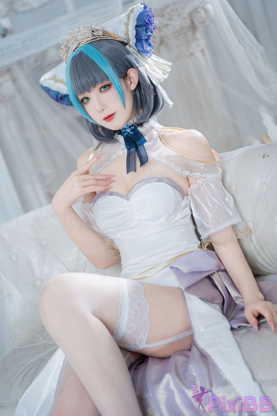 Cosplayer Fengjiang v azur lane Cheshire PixiBB.COM 011
