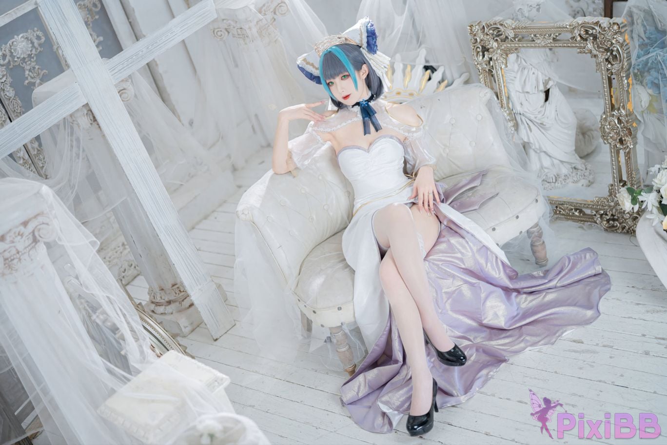 Cosplayer Fengjiang v azur lane Cheshire PixiBB.COM 012