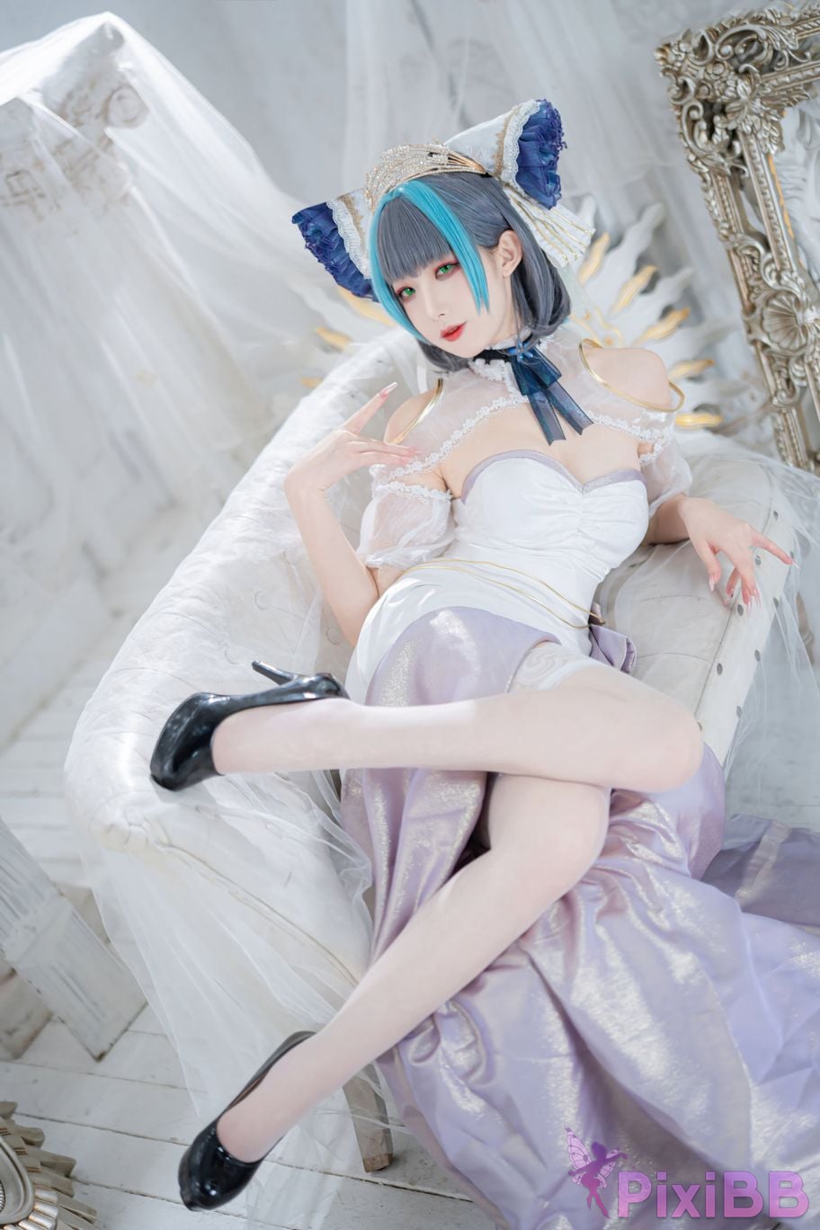 Cosplayer Fengjiang v azur lane Cheshire PixiBB.COM 013