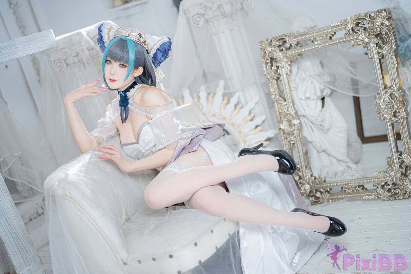 Cosplayer Fengjiang v azur lane Cheshire PixiBB.COM 014