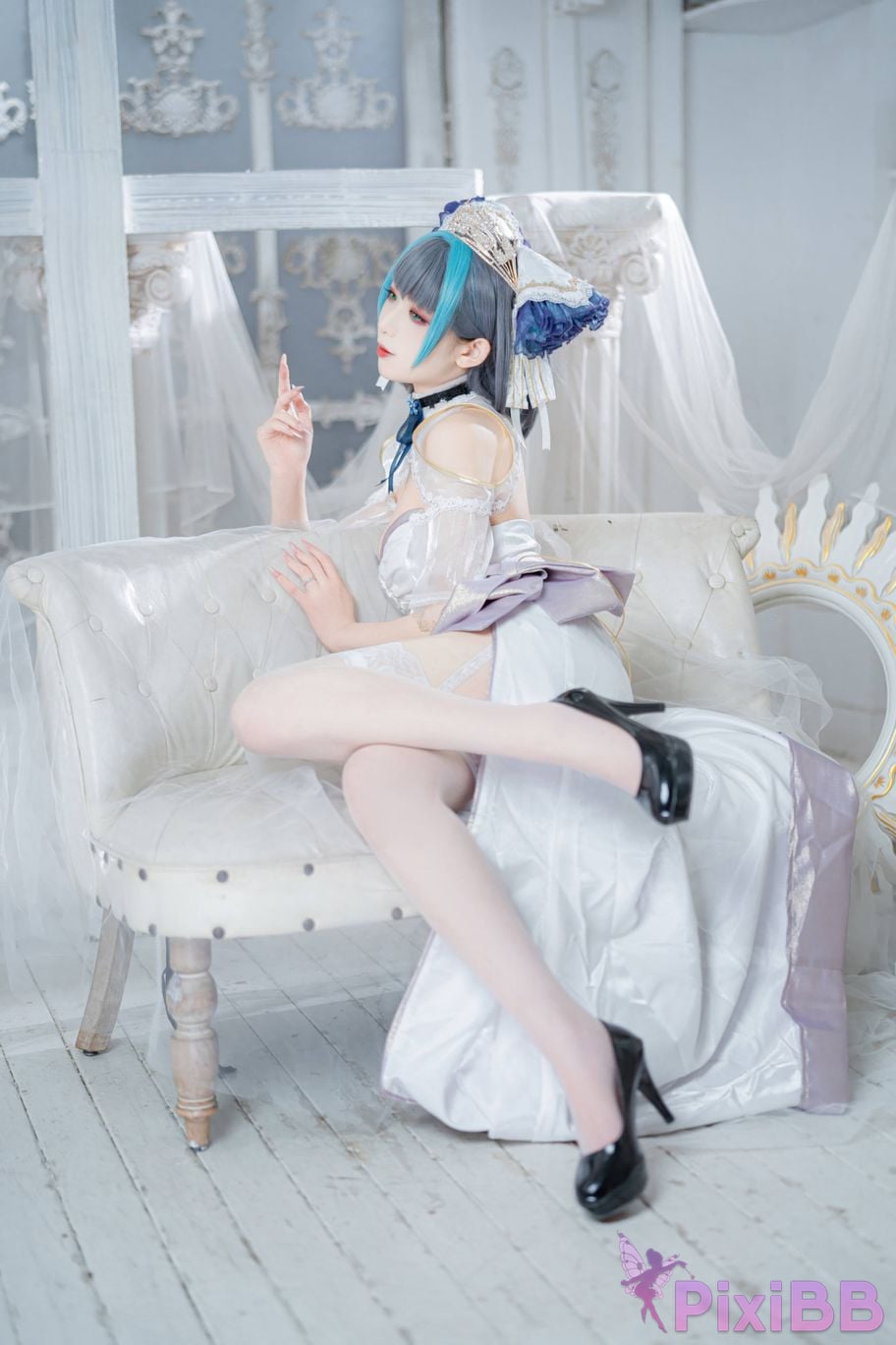 Cosplayer Fengjiang v azur lane Cheshire PixiBB.COM 016