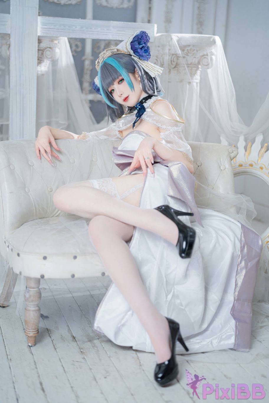 Cosplayer Fengjiang v azur lane Cheshire PixiBB.COM 017