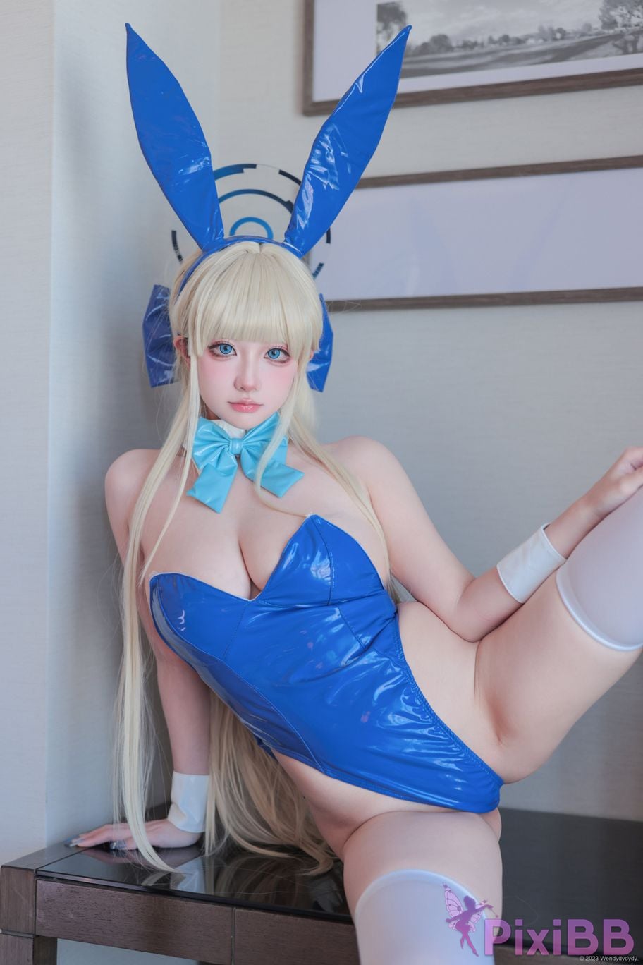 Cosplayer wendydydydy soy sauce Azure Files Asuka horse bunny girl PixiBB.COM 004