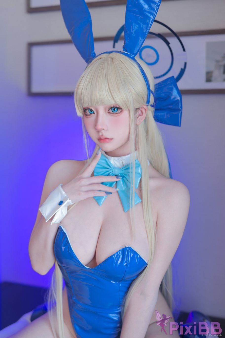 Cosplayer wendydydydy soy sauce Azure Files Asuka horse bunny girl PixiBB.COM 007