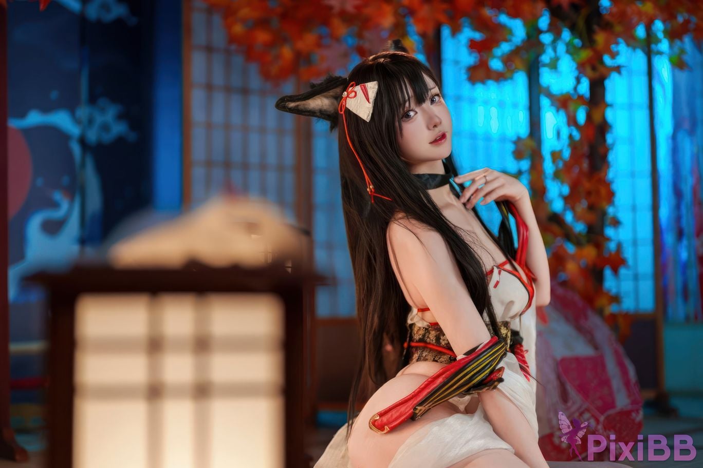 Cosplayer Futa Maeno azur lane Amagi swimsuit PixiBB.COM 004
