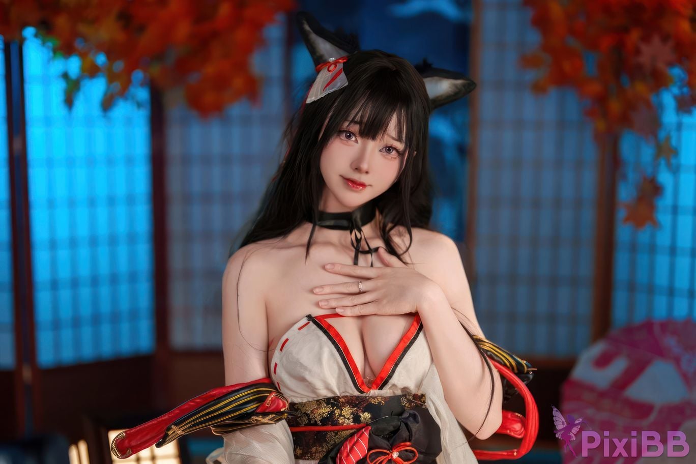 Cosplayer Futa Maeno azur lane Amagi swimsuit PixiBB.COM 014