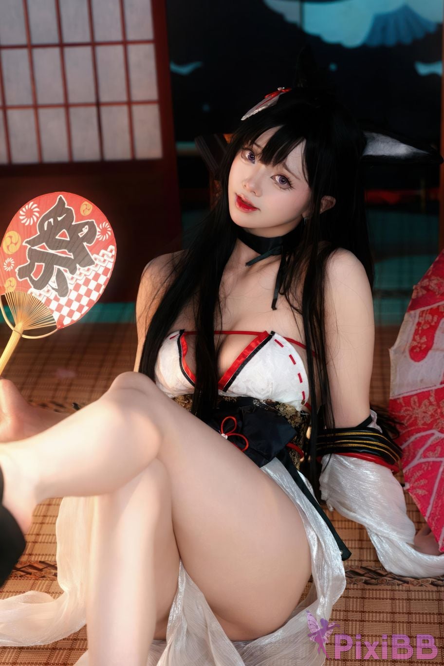 Cosplayer Futa Maeno azur lane Amagi swimsuit PixiBB.COM 020
