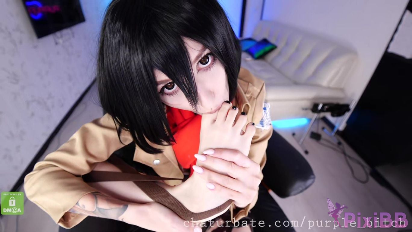 Purple Bitch Mikasa Ackerman PixiBB.COM 006