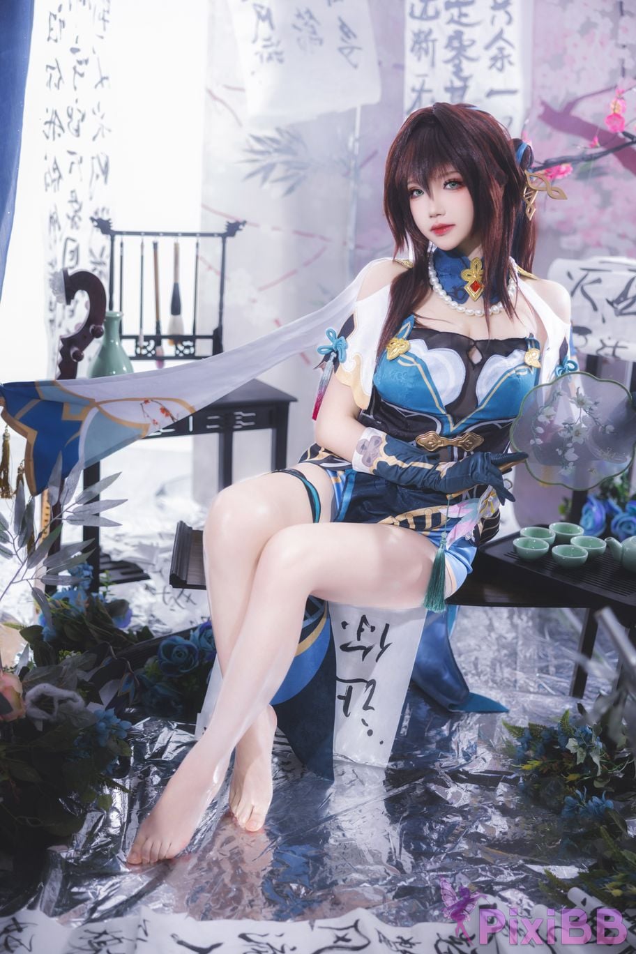 Cosplay Xue QingAstra C o l l a p s e S t a r D o m e R a i l w a y Ruan Mei PixiBB.COM 004