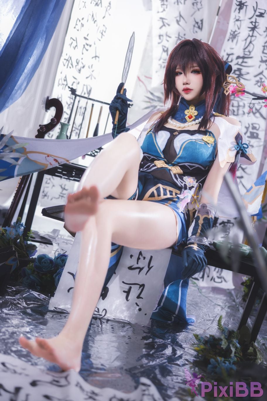 Cosplay Xue QingAstra C o l l a p s e S t a r D o m e R a i l w a y Ruan Mei PixiBB.COM 010