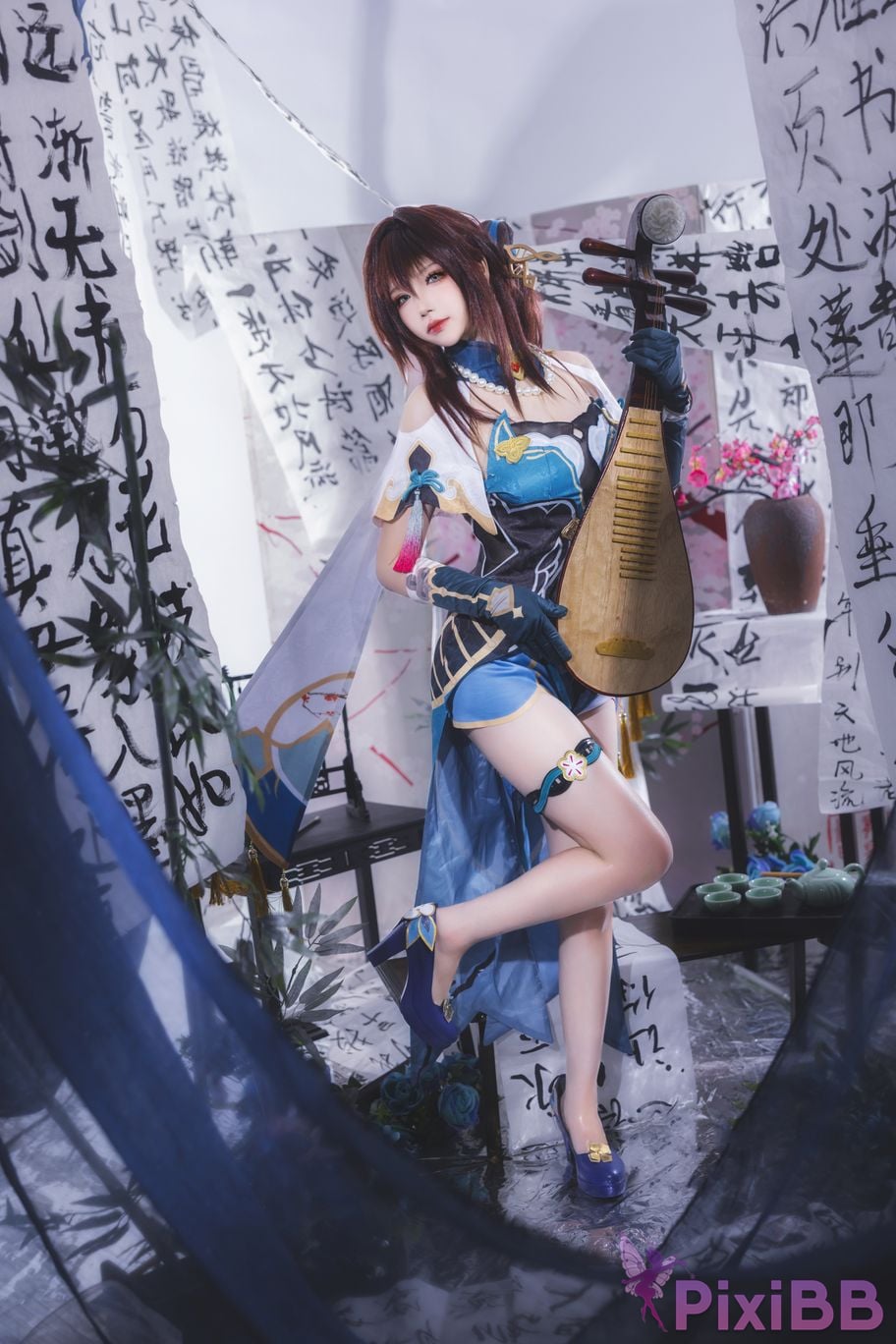 Cosplay Xue QingAstra C o l l a p s e S t a r D o m e R a i l w a y Ruan Mei PixiBB.COM 056