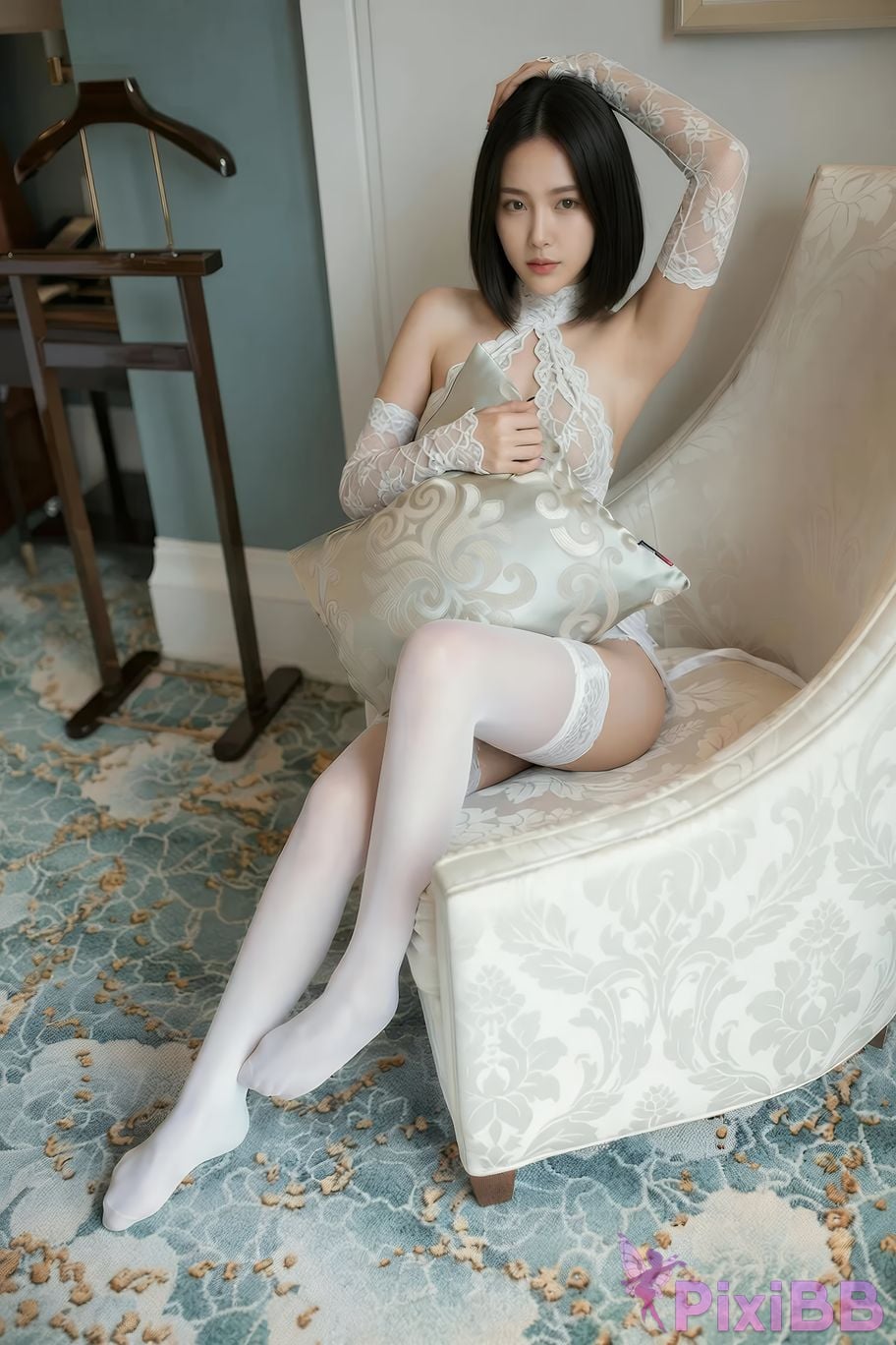 AIGirl Shuer Indoor white silk PixiBB.COM 018