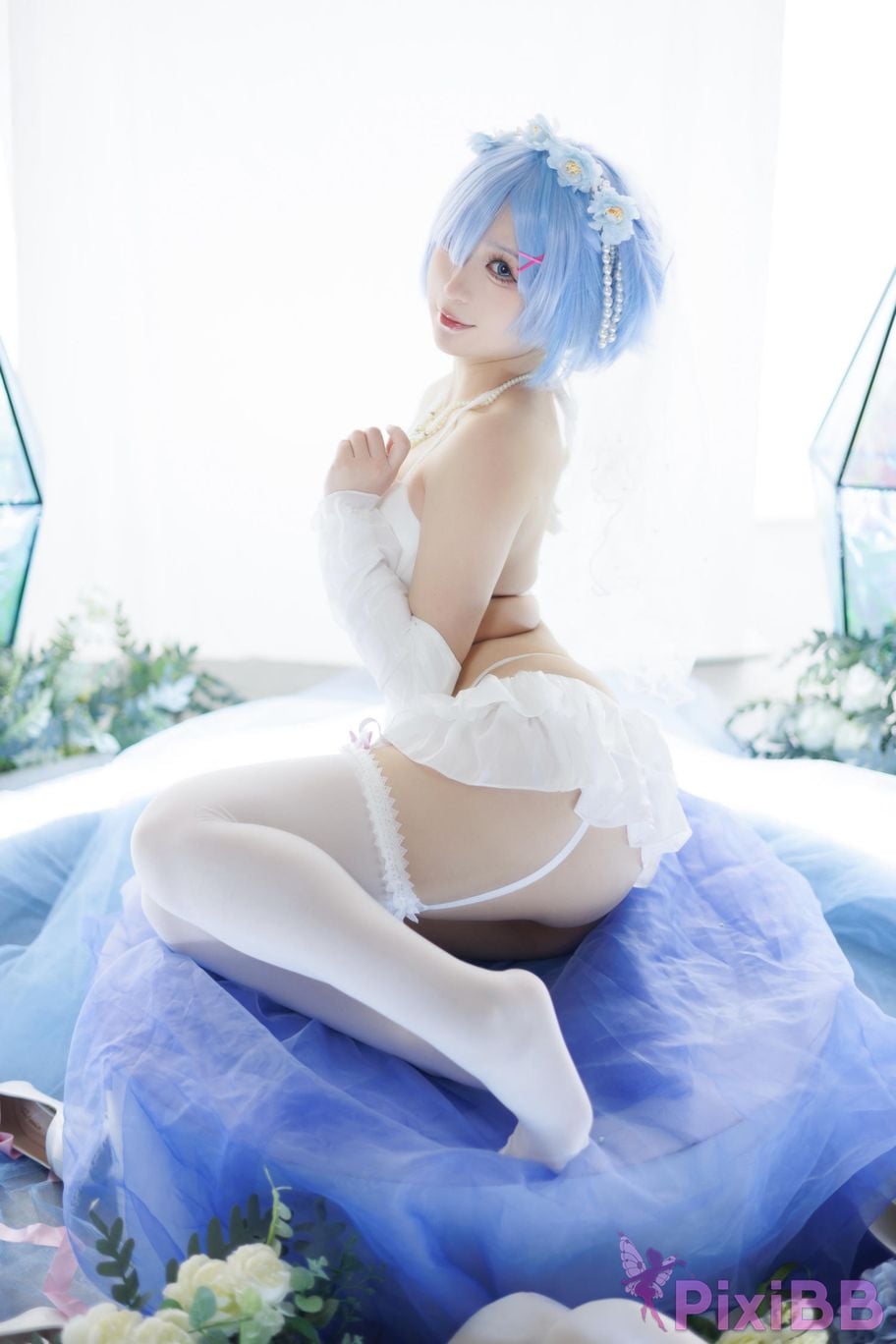Cosplayer Sakura chan w Life in another world from scratch buds bride PixiBB.COM 002