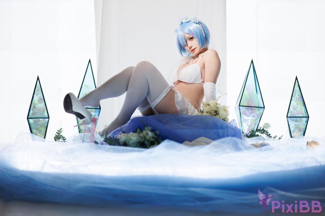 Cosplayer Sakura chan w Life in another world from scratch buds bride PixiBB.COM 003