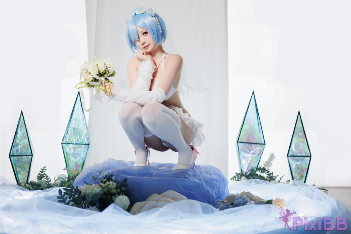 Cosplayer Sakura chan w Life in another world from scratch buds bride PixiBB.COM 008