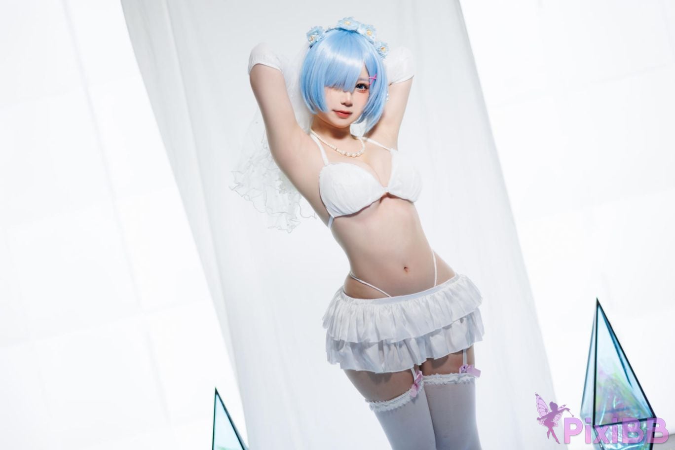 Cosplayer Sakura chan w Life in another world from scratch buds bride PixiBB.COM 014