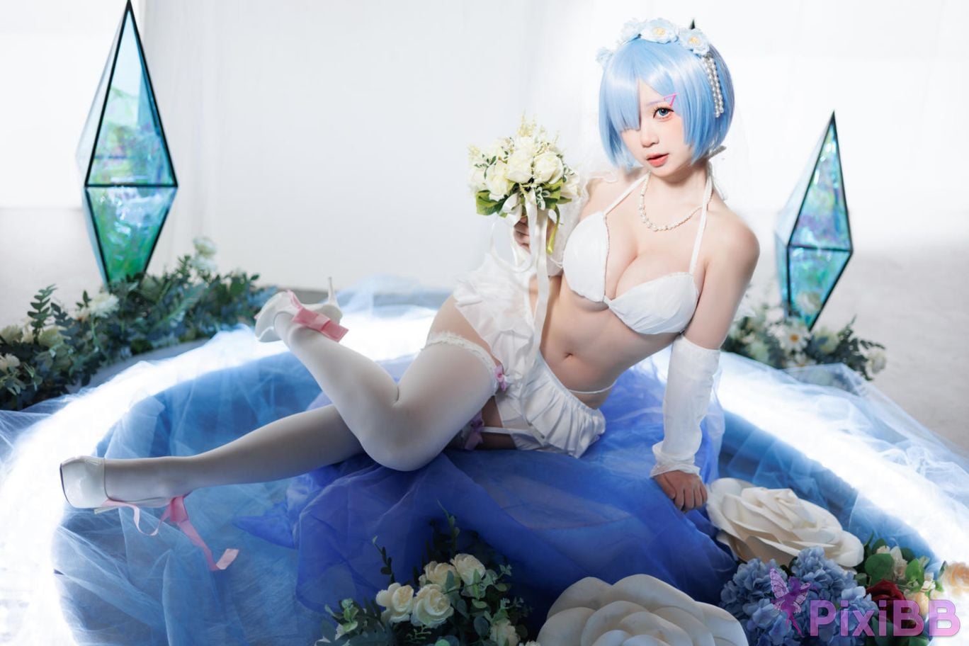 Cosplayer Sakura chan w Life in another world from scratch buds bride PixiBB.COM 017