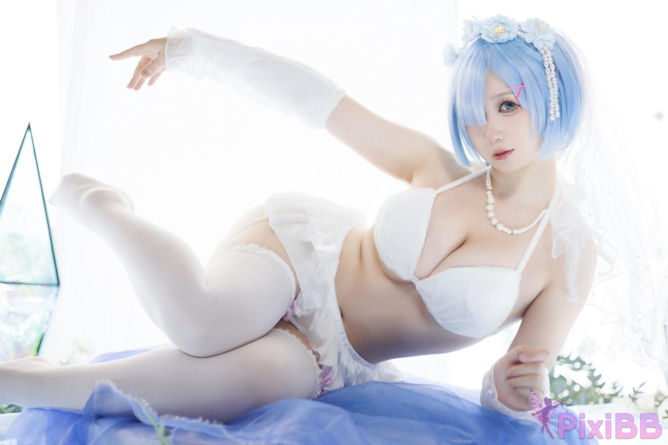 Cosplayer Sakura chan w Life in another world from scratch buds bride PixiBB.COM 020