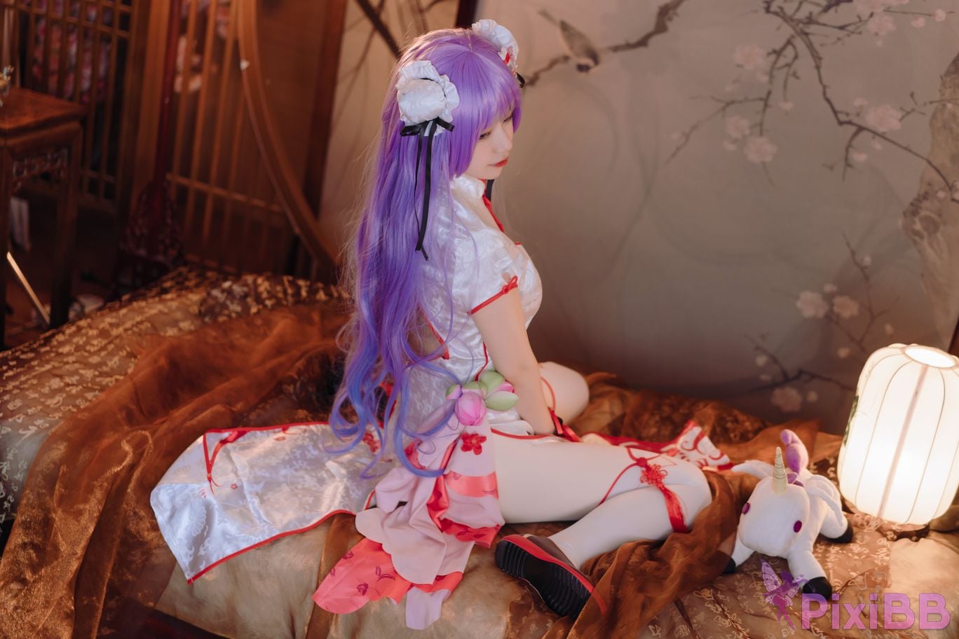 Cosplayer cat adult azur lane unicorn cheongsam PixiBB.COM 008