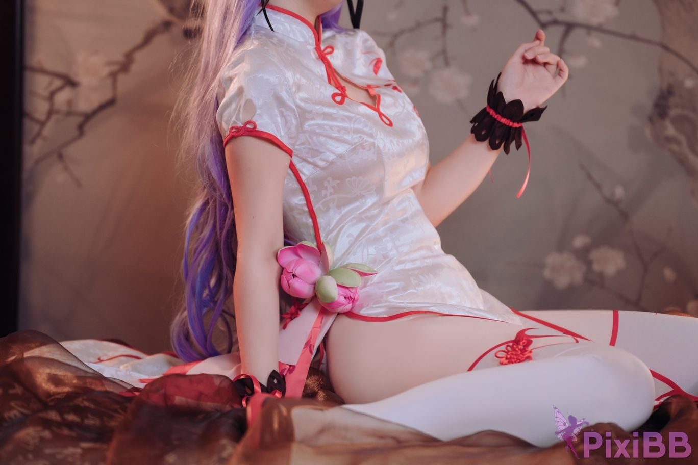 Cosplayer cat adult azur lane unicorn cheongsam PixiBB.COM 015