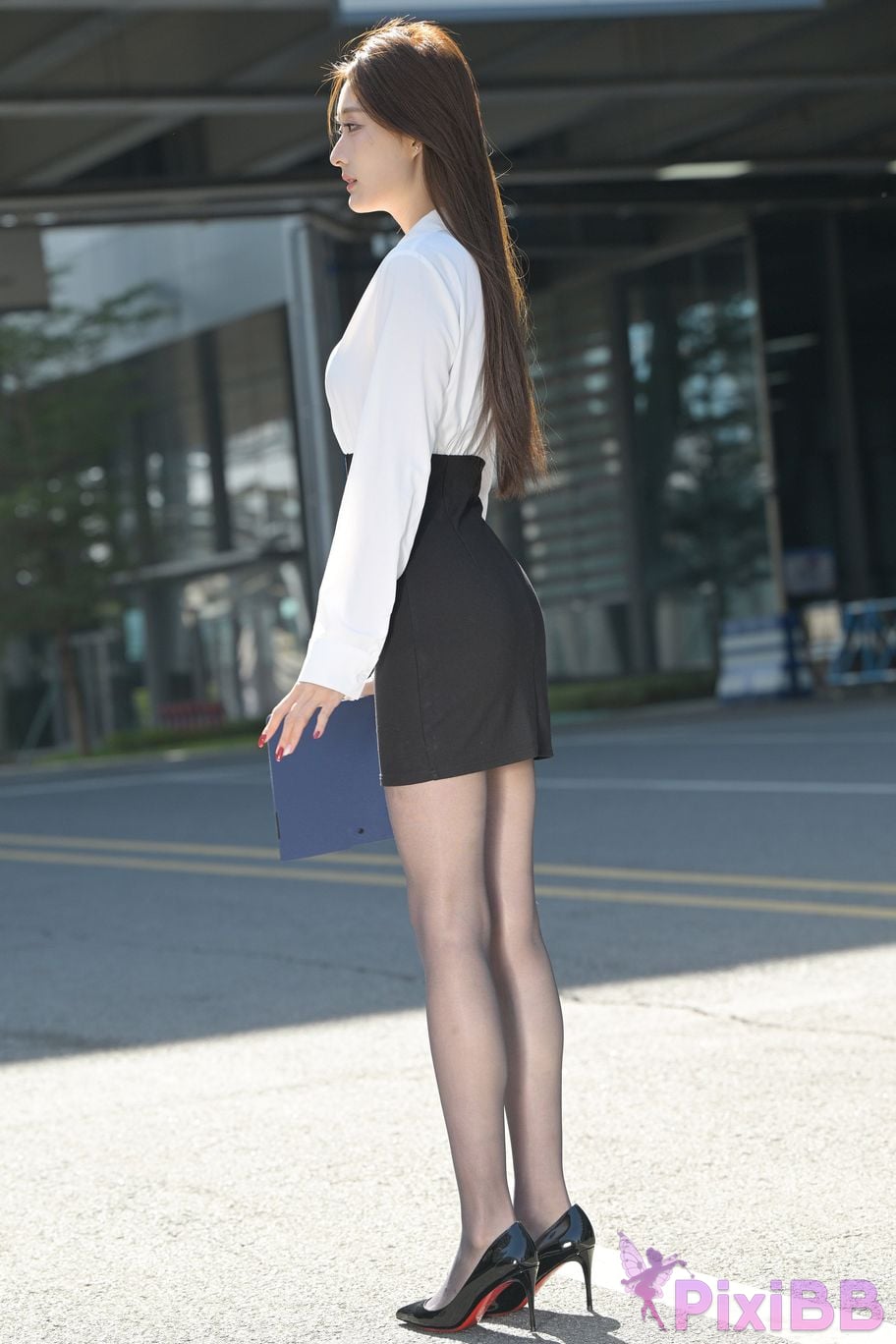 Featured Street Photography Works No.5496 Black stockings female secretary Xiao Guiyuan PixiBB.COM 009