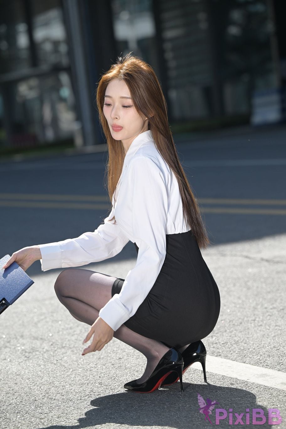 Featured Street Photography Works No.5496 Black stockings female secretary Xiao Guiyuan PixiBB.COM 016
