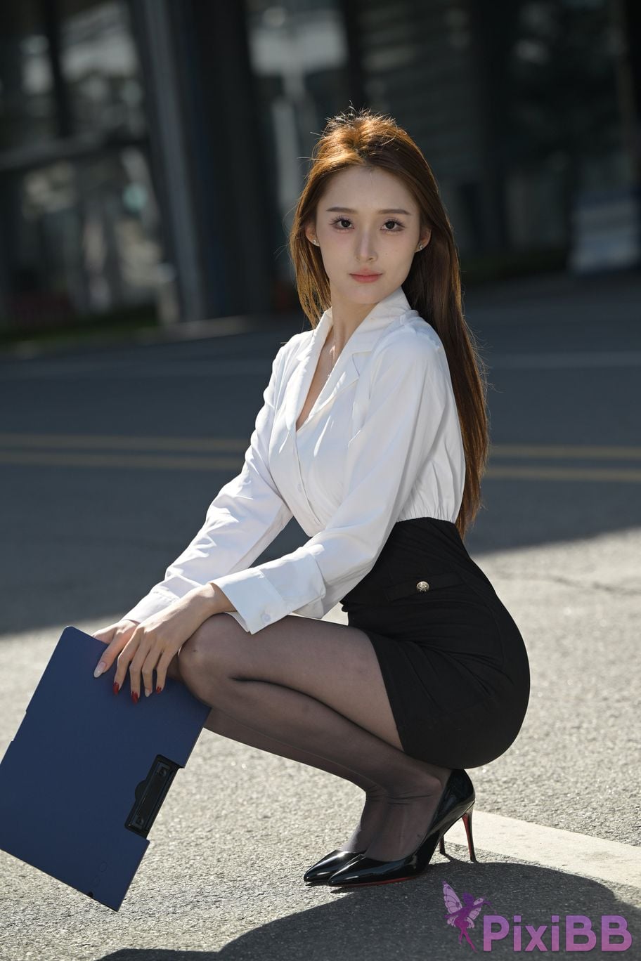 Featured Street Photography Works No.5496 Black stockings female secretary Xiao Guiyuan PixiBB.COM 020